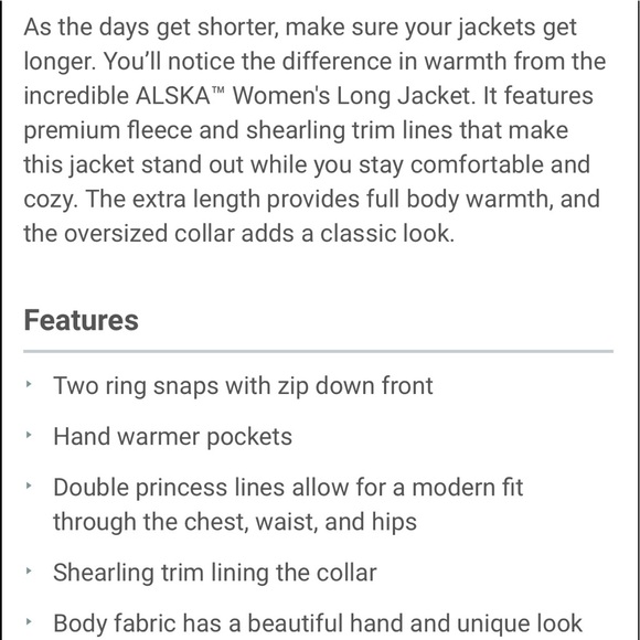 KUHL Alska Long Jacket Cream & Gray *SOLD OUT* ❄️ - Picture 5 of 6